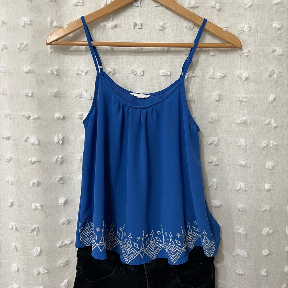 Blue Patterned Tank - Picture 2 of 5